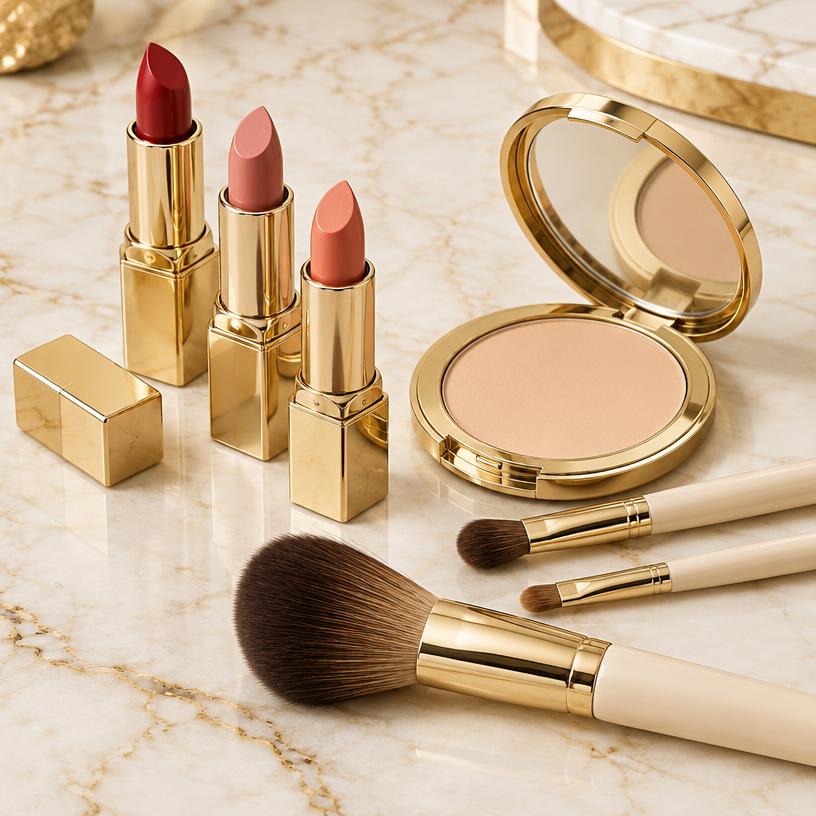 Matte lipstick & compact set